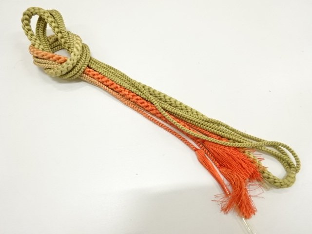 JAPANESE KIMONO / HANDTIED OBIJIME CORD 
